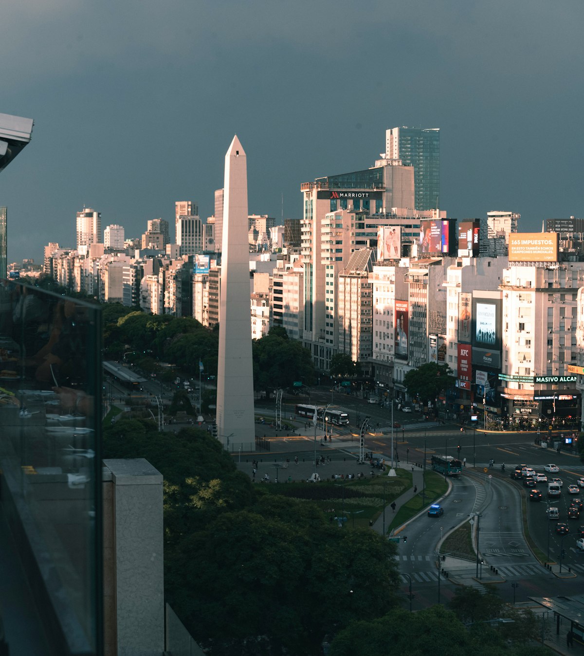 Obelisk and Buenos Aires skyline